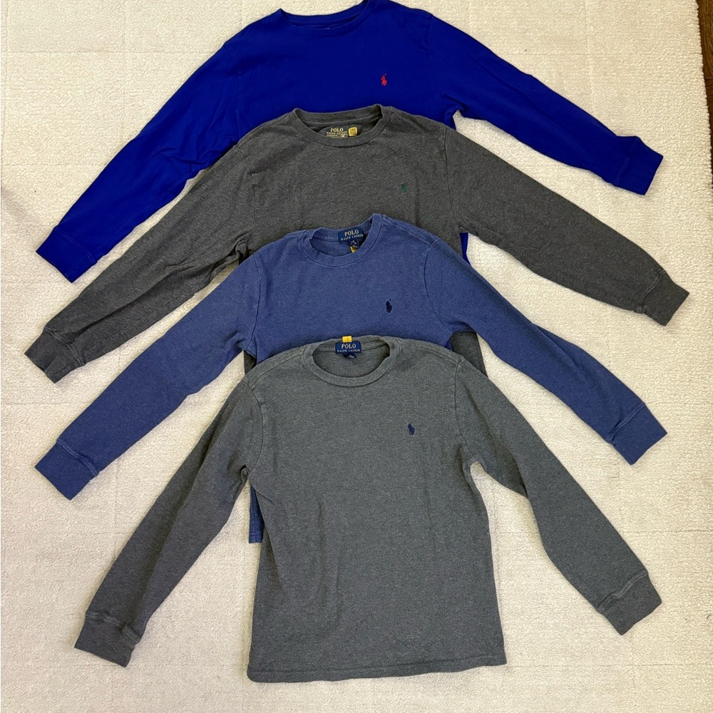 Ralph Lauren Blue & Gray Long Sleeve Tees